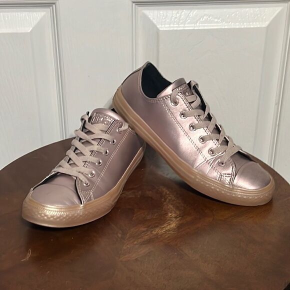🔥🔥 Converse All Star Metallic Rose Gold Sneakers Women Size 6 - EXCELLENT - Picture 1 of 9